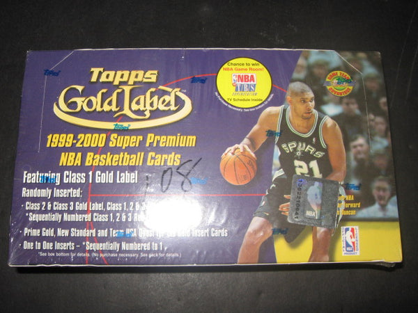 1999/00 Topps Gold Label Basketball Box (HTA) – Baseball Card