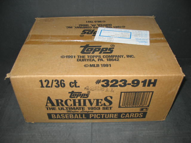 1953 Topps Baseball Archives Case (1991) (12 Box)