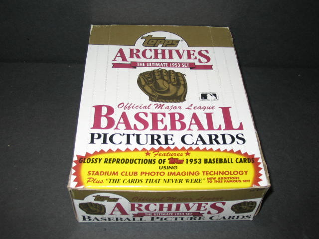 1953 Topps Baseball Archives Box (issued 1991)