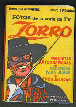 1958 Walt Disney Argentina Zorro Unopened Pack