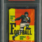 1959 Topps Football Unopened 5 Cent Wax Pack PSA 6