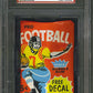 1960 Fleer Football Unopened Wax Pack PSA 8