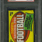 1962 Topps Football Unopened Wax Pack PSA 8 w/ Taylor Back