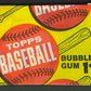 1963 Topps Baseball Unopened 1 Cent Wax Pack