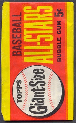 1964 Topps Giants Baseball Unopened Wax Pack