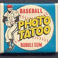 1964 Topps Baseball Unopened Photo Tattoo 1 Cent Wax Pack