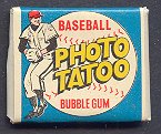 1964 Topps Baseball Unopened Photo Tattoo 1 Cent Wax Pack