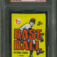 1968 Topps Baseball Unopened Series 1 Wax Pack PSA 9