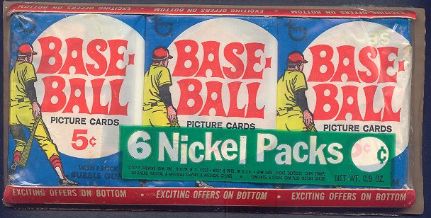 1969 Topps Baseball Unopened Wax Pack Tray (Authenticate)