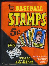 1969 Topps Baseball Stamps Unopened Wax Pack