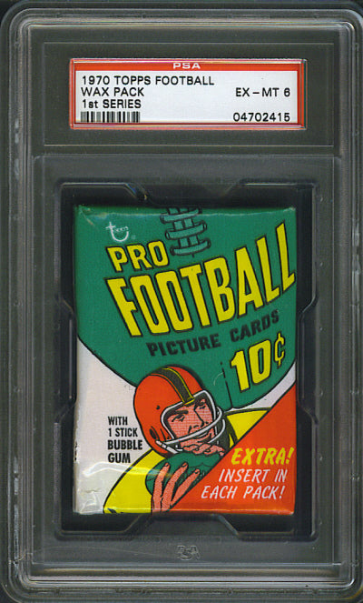 1970 Topps Football Unopened Series 1 Wax Pack PSA 6