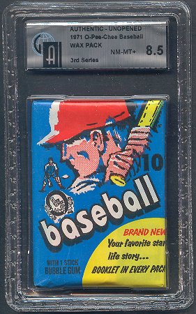 1971 OPC O-Pee-Chee Baseball Unopened Series 3 Wax Pack