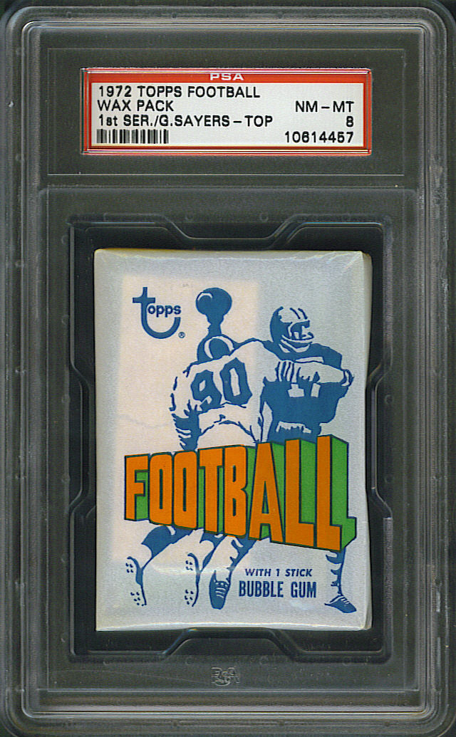 1972 Topps Football Unopened Series 1 Wax Pack PSA 8