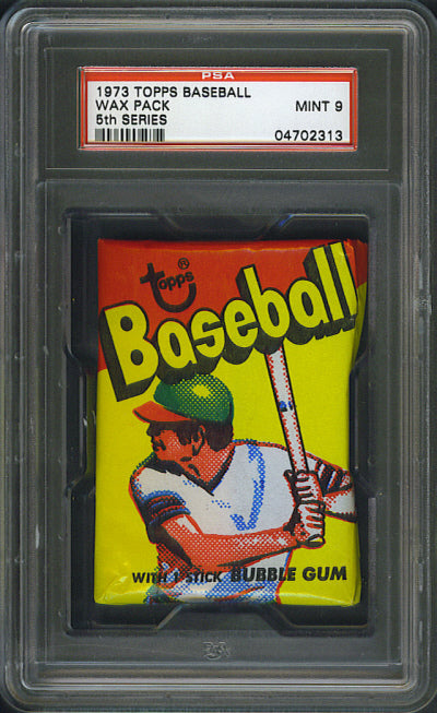 1973 Topps Baseball Unopened Series 5 Wax Pack PSA 9