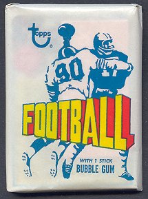 1973 Topps Football Unopened Wax Pack (1972 Wrapper)