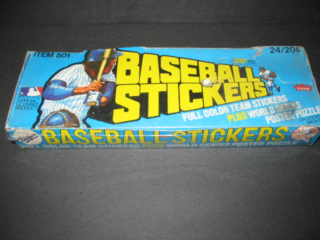 1979 Fleer Baseball Stickers Unopened Wax Box