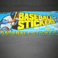 1979 Fleer Baseball Stickers Unopened Wax Box