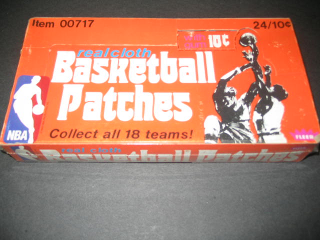 1974 Fleer Basketball Team Patches Unopened Wax Box