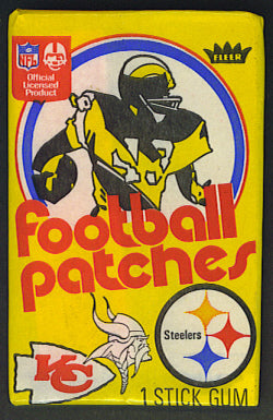 1974 Fleer Football Patches Unopened Wax Pack