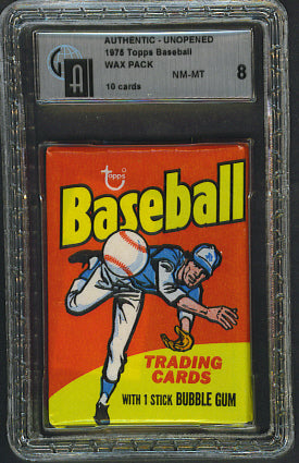 1975 Topps Baseball Unopened Wax Pack