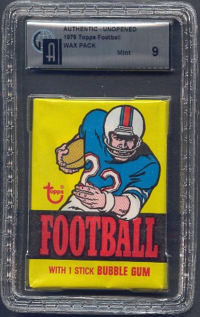 1976 Topps Football Unopened Wax Pack