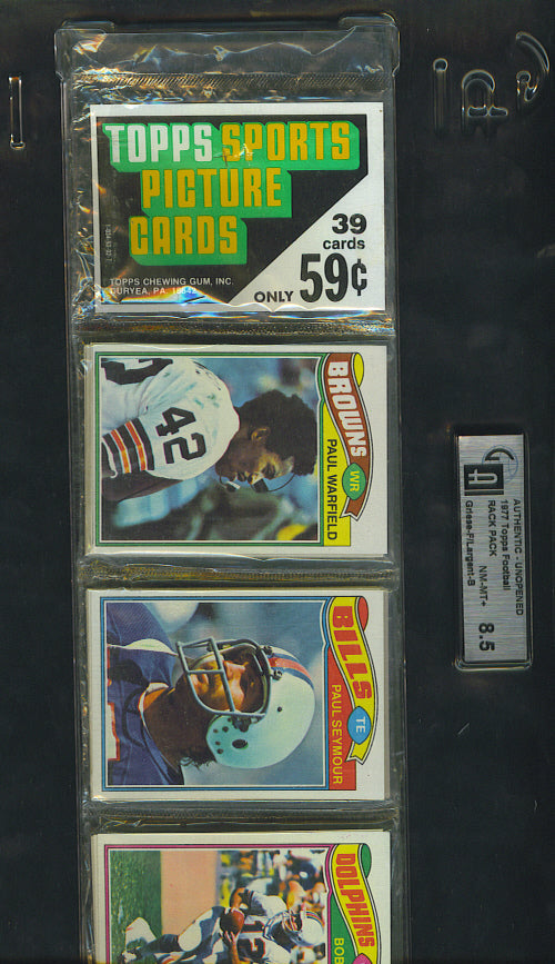 1977 Topps Football Unopened Rack Pack