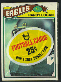 1977 Topps Football Unopened Cello Pack