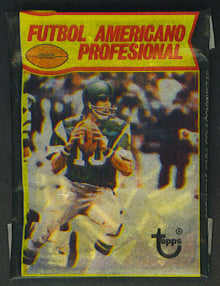 1977 Topps Football Unopened Mexican Wax Pack (2 Card)