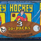 1979/80 Topps Hockey Unopened Wax Pack Tray