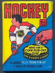 1980/81 Topps Hockey Unopened Wax Pack