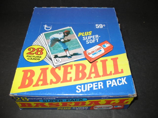 1980 Topps Baseball Unopened Super Cello Box (Authenticate)