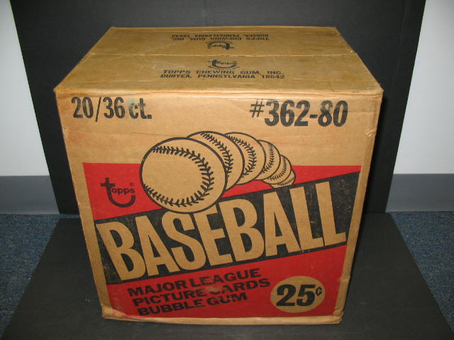 1980 Topps Baseball Unopened Wax Case (20 Box)