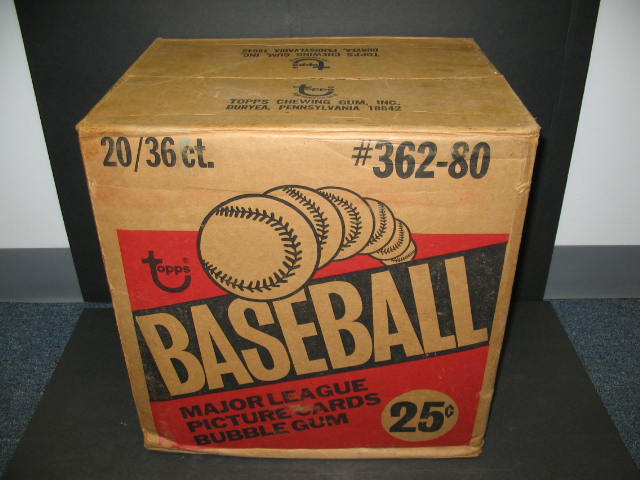 1980 Topps Baseball Unopened Wax Case (20 Box) (Sealed)