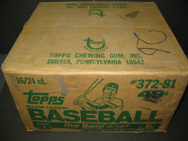 1981 Topps Baseball Cello Case (16 Box) (BBCE)