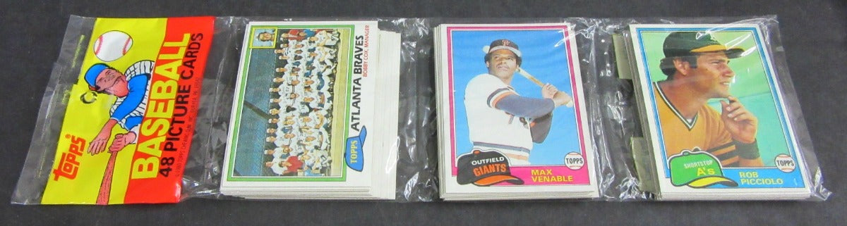 1981 Topps Baseball Unopened Rack Pack (Authenticate)