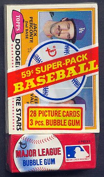 1981 Topps Baseball Unopened Super Cello Pack