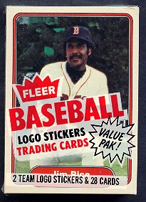 1982 Fleer Baseball Unopened Cello Pack