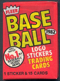 1982 Fleer Baseball Unopened Wax Pack