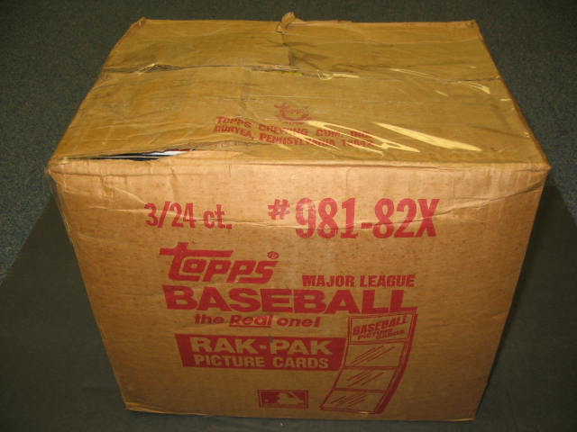 1982 Topps Baseball Rack Pack Case (3 Box)