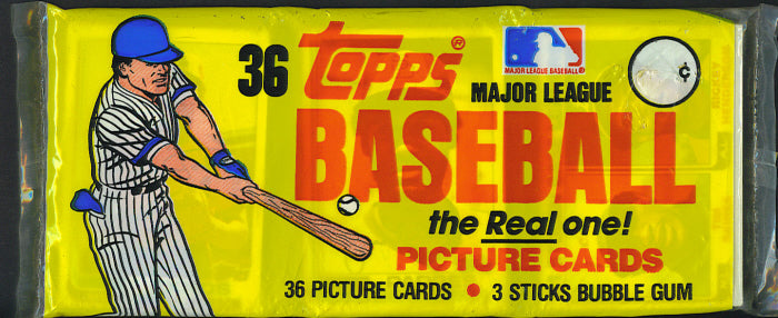 1982 Topps Baseball Unopened Grocery Rack Pack