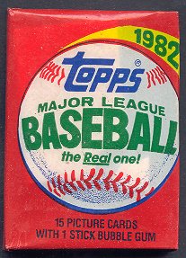1982 Topps Baseball Unopened Wax Pack