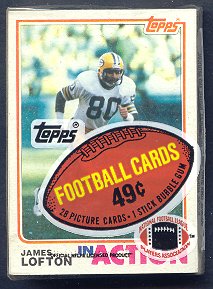 1982 Topps Football Unopened Cello Pack