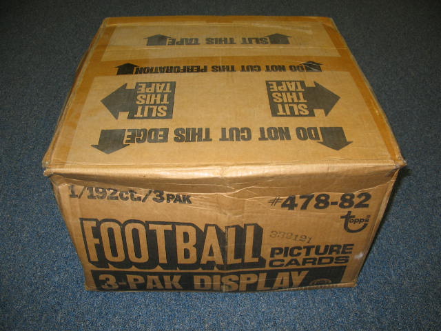1982 Topps Football Grocery Rack Pack Case (192)