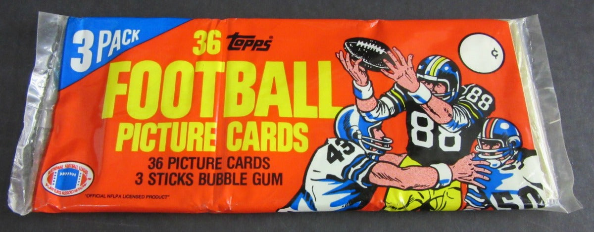 1982 Topps Football Unopened Grocery Rack Pack