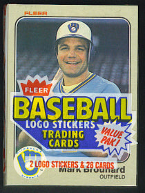 1983 Fleer Baseball Unopened Cello Pack