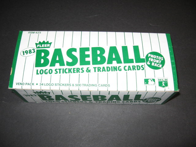 1983 Fleer Baseball Unopened Vending Box