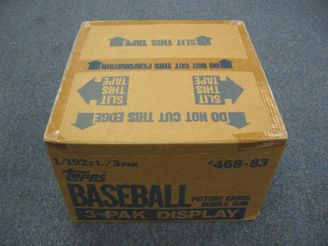 1983 Topps Baseball Grocery Rack Pack Case (192 Count) (Sealed)