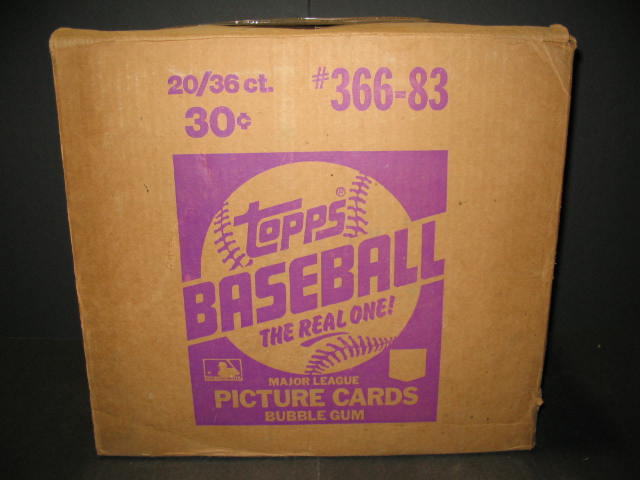 1983 Topps Baseball Unopened "Michigan Test" Case (20 Box)
