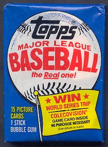 1983 Topps Baseball Unopened Wax Pack