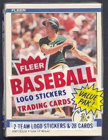 1984 Fleer Baseball Unopened Cello Pack